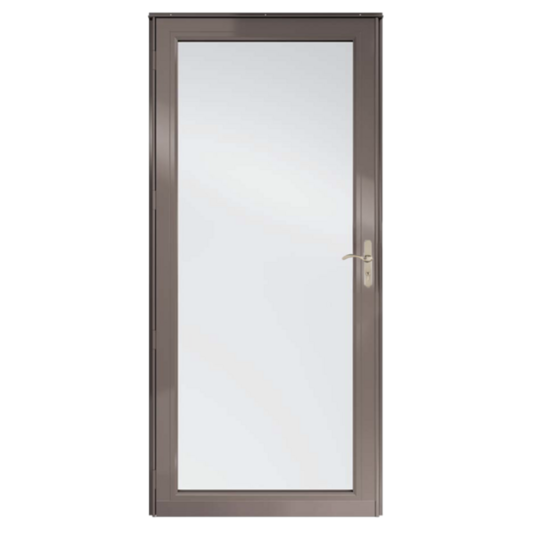 Andersen 3000 Series 36 in. x 80 in. Terratone Right-Hand Full View Interchangeable Aluminum Storm Door with Nickel Hardware